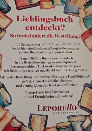 Bestellzetell bei Buchausstellung.